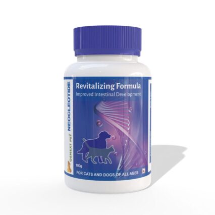 GenextPet Neocleotide bottle front view with DNA graphic and pet icons