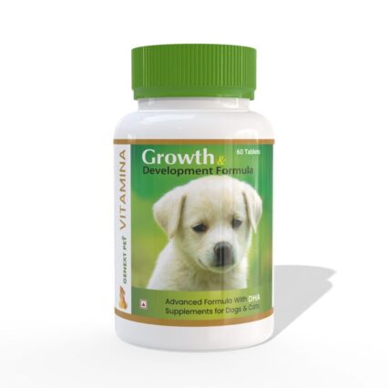 GenextPet VITAMINA supplement bottle for dogs and cats – Growth & Development Formula with DHA