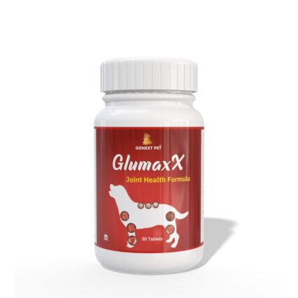 Glumaxx joint health supplement for dogs – 30 tablets bottle front view