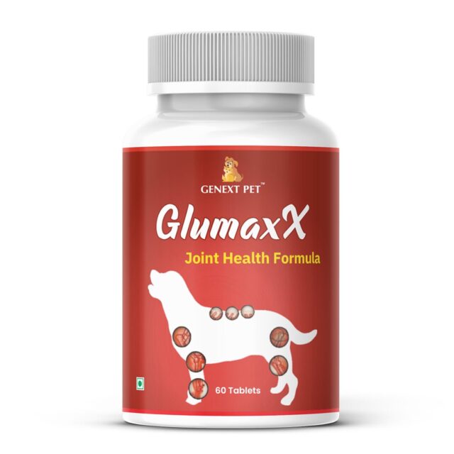 Glumaxx joint health supplement for dogs – 60 tablets bottle front view