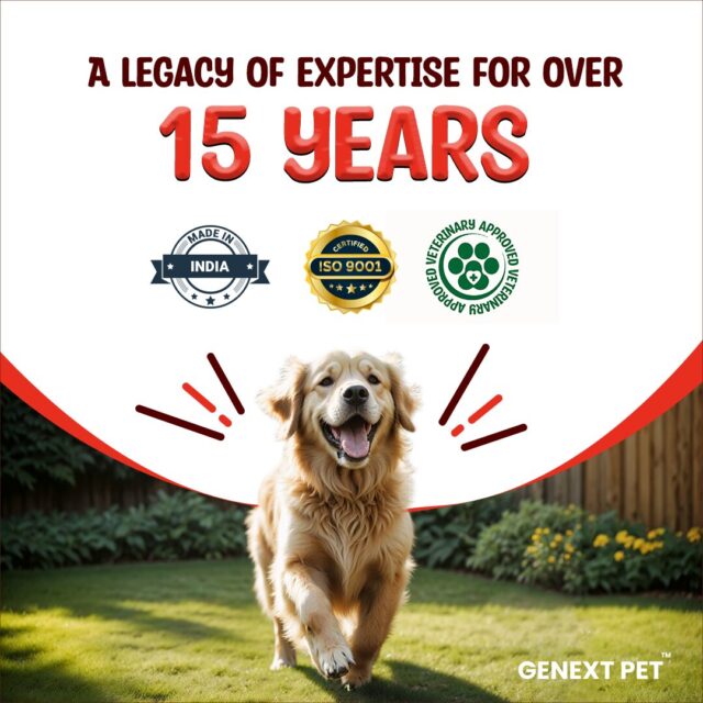 GenextPet’s 15-year expertise with ISO certification and vet approval for Lact O Cent supplement
