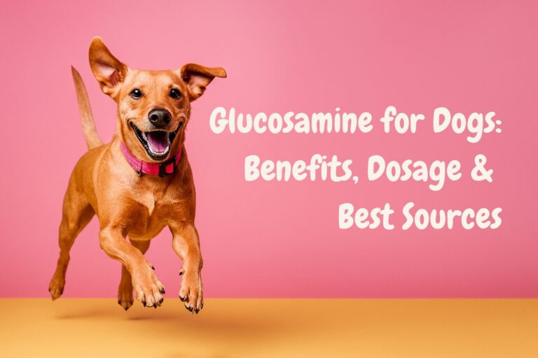 Senior dog walking with ease, representing glucosamine’s joint support benefits